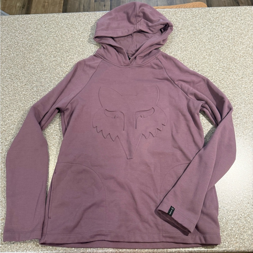 Women's Hooded Pullover Sweatshirt - Dusty Mauve